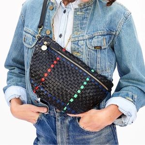 Clare V. - Grande Fanny in Plaid Woven Checker